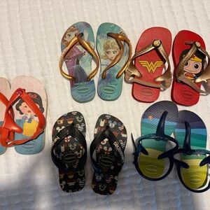 Havaianas Kids Flip Flops - Red, Blue, Black